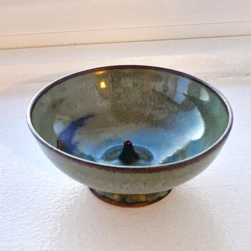 < SOLD!! >  Japanese style ceramic insence holder #0070
